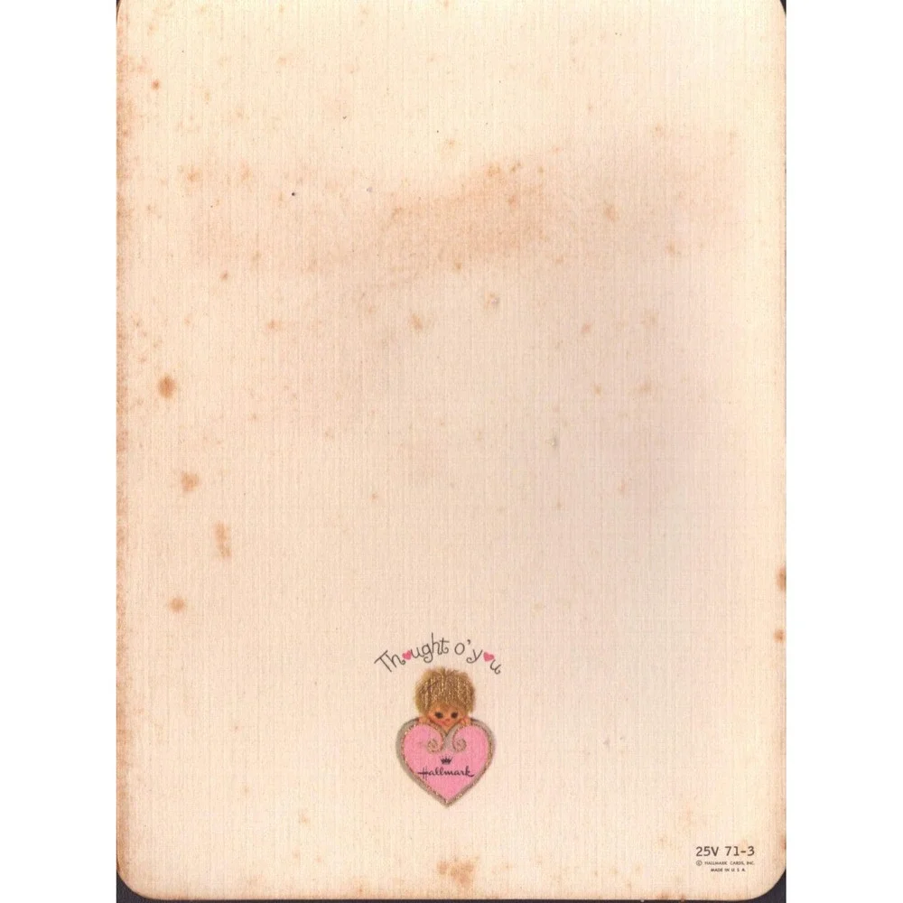 Vintage 1966 Hallmark Valentine Card French Sailor C'est Magnifique Used